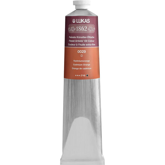 Lukas 1862 Oil Color 200ml Tube - Cadmium Orange