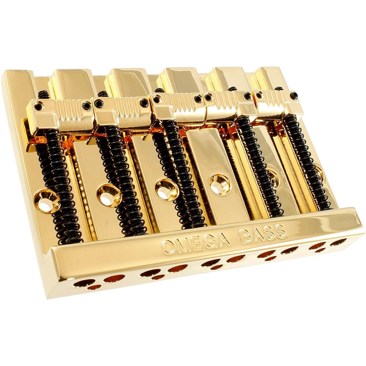 [Domestic genuine product] Allparts Allparts BB-3361-002 5-String Grooved Omega Bass Bridge Gold 6079