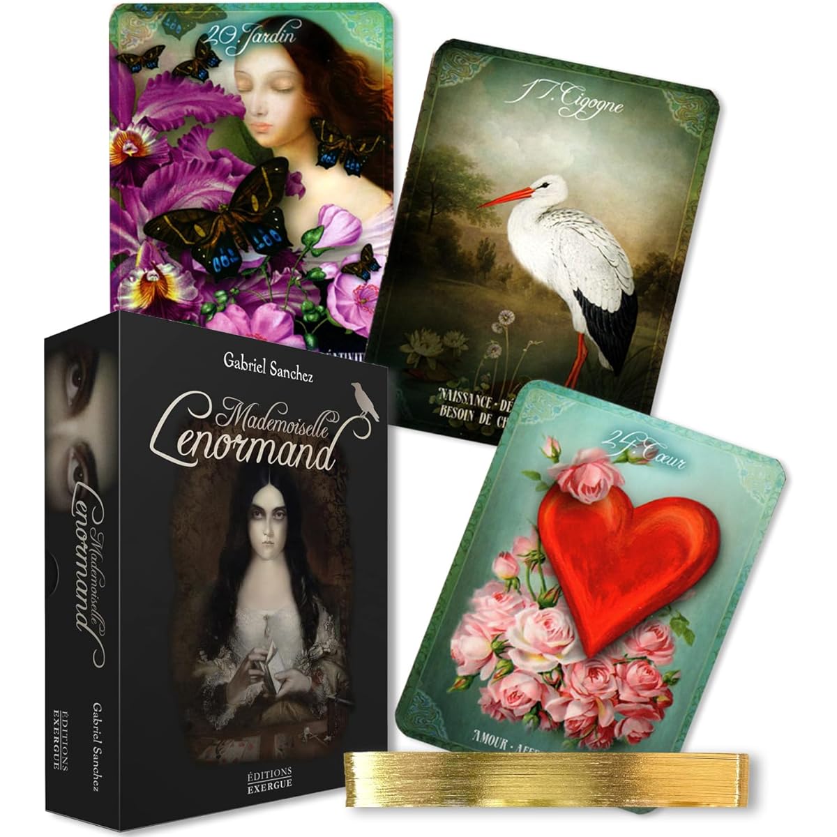 [Genuine] Gabriel Sanchez's Mademoiselle Lenormand Cards [Includes a Japanese paper with the meaning of the Lenormand cards] Tarot fortune telling