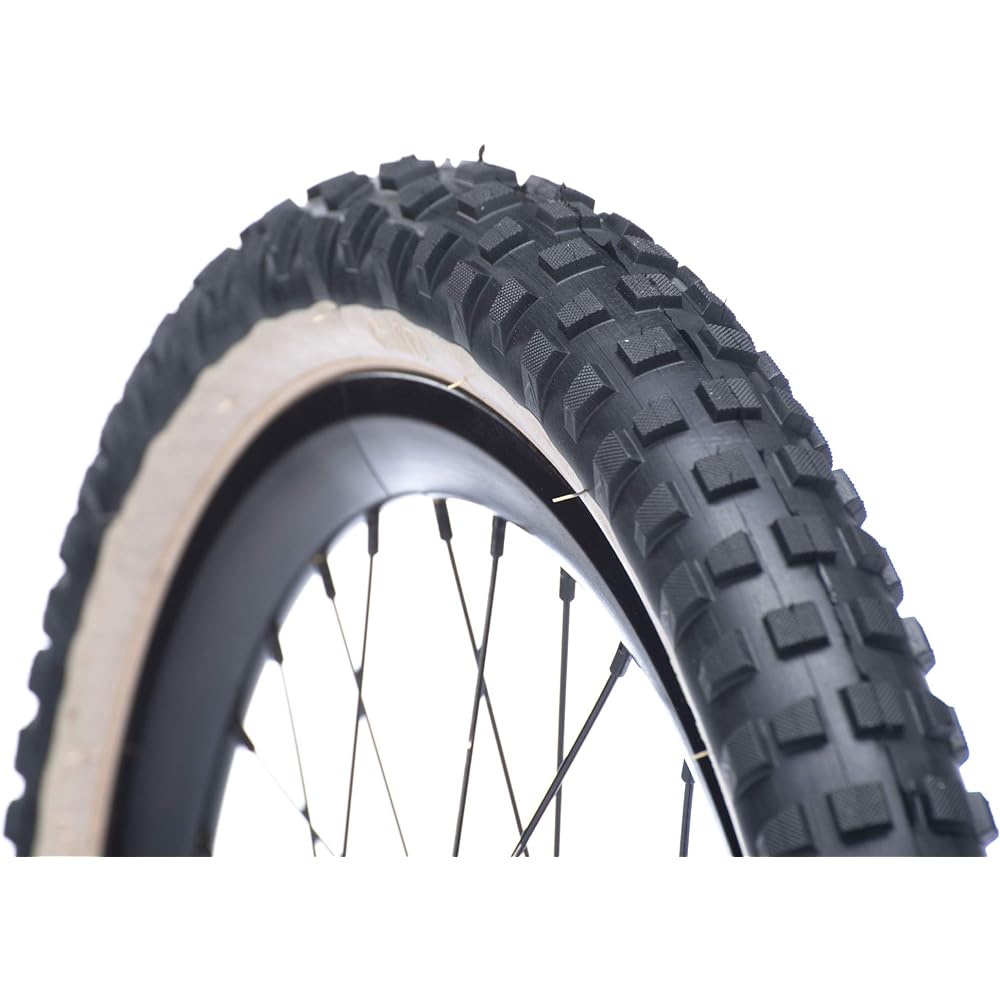RITEWAY Mini Velo/Small Wheel Black/Skin Wall 20 inches x 2.25 [406] Block Tire