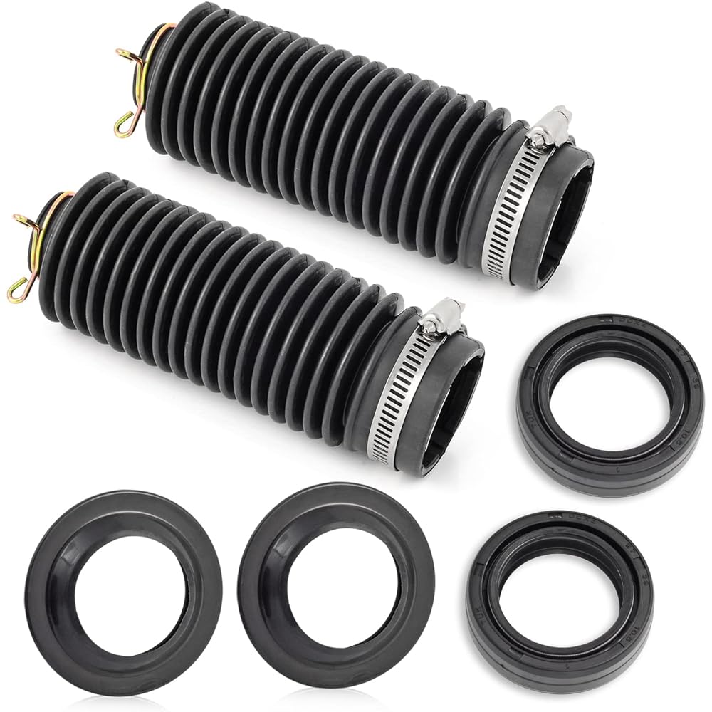 Front Fork Dust Seal Kit & Fork Boots for Honda 1985-2013 XR80R XR100R CRF80F CRF100F