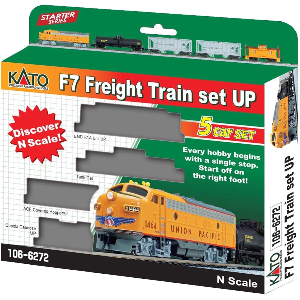 N F7 Freight Train Set Union Pacific 5-piece set
