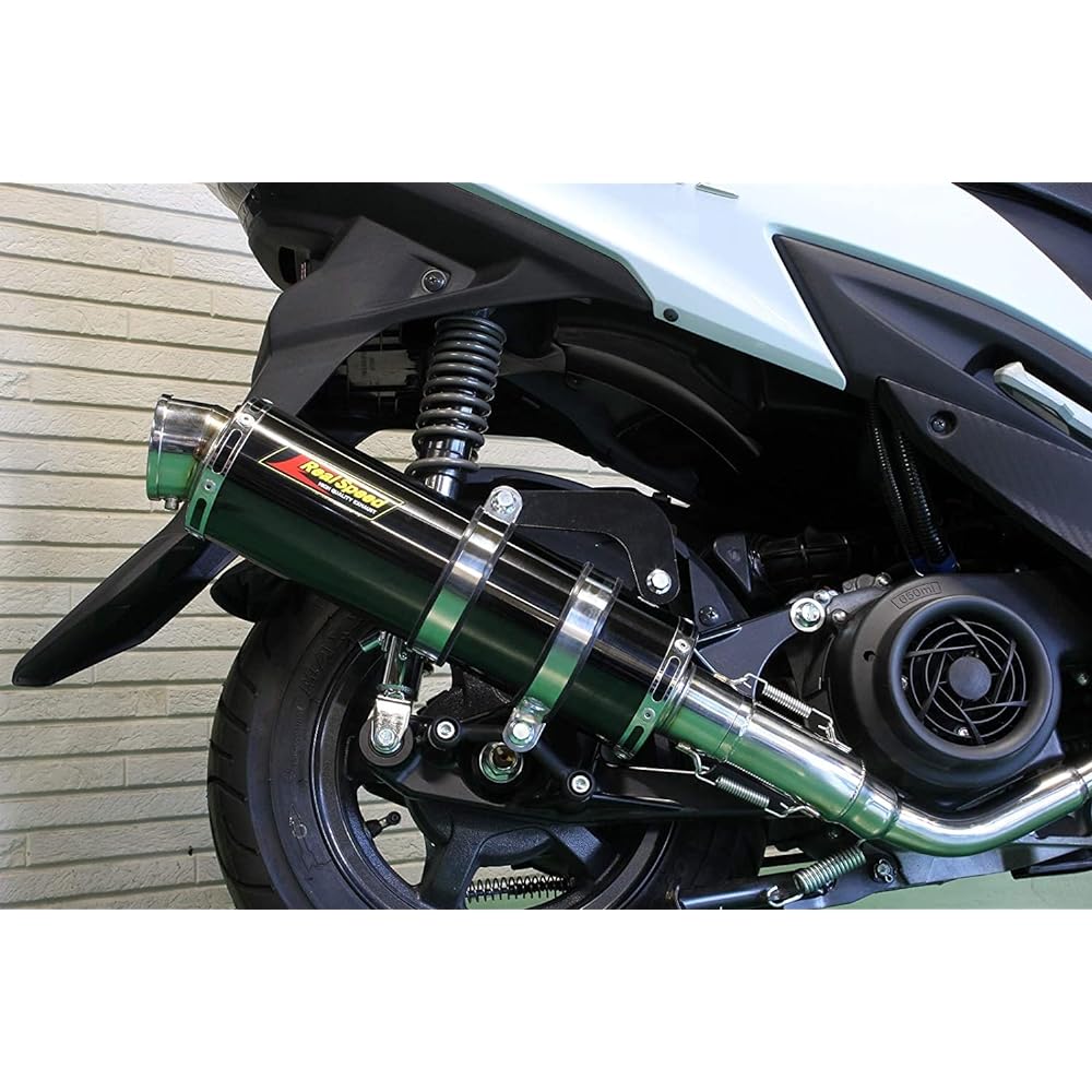 Realspeed Suzuki Swish (2BJ-DV12B) Bike Muffler Cougar Stainless Steel Black Color Muffler RSP-CGA-407