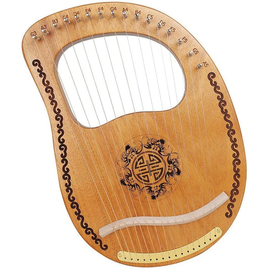 WowZza Wooden Harp 16 String Harp Portable Lyre Musical Instrument Beginner Lyre Harp