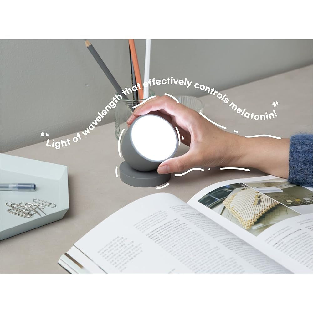 Ollie Light Therapy Lamp Ollie Day UV Free Rechargeable Portable 2 Level Brightness Mode 25 Minute Automatic Timer Function (Mellow Lime)