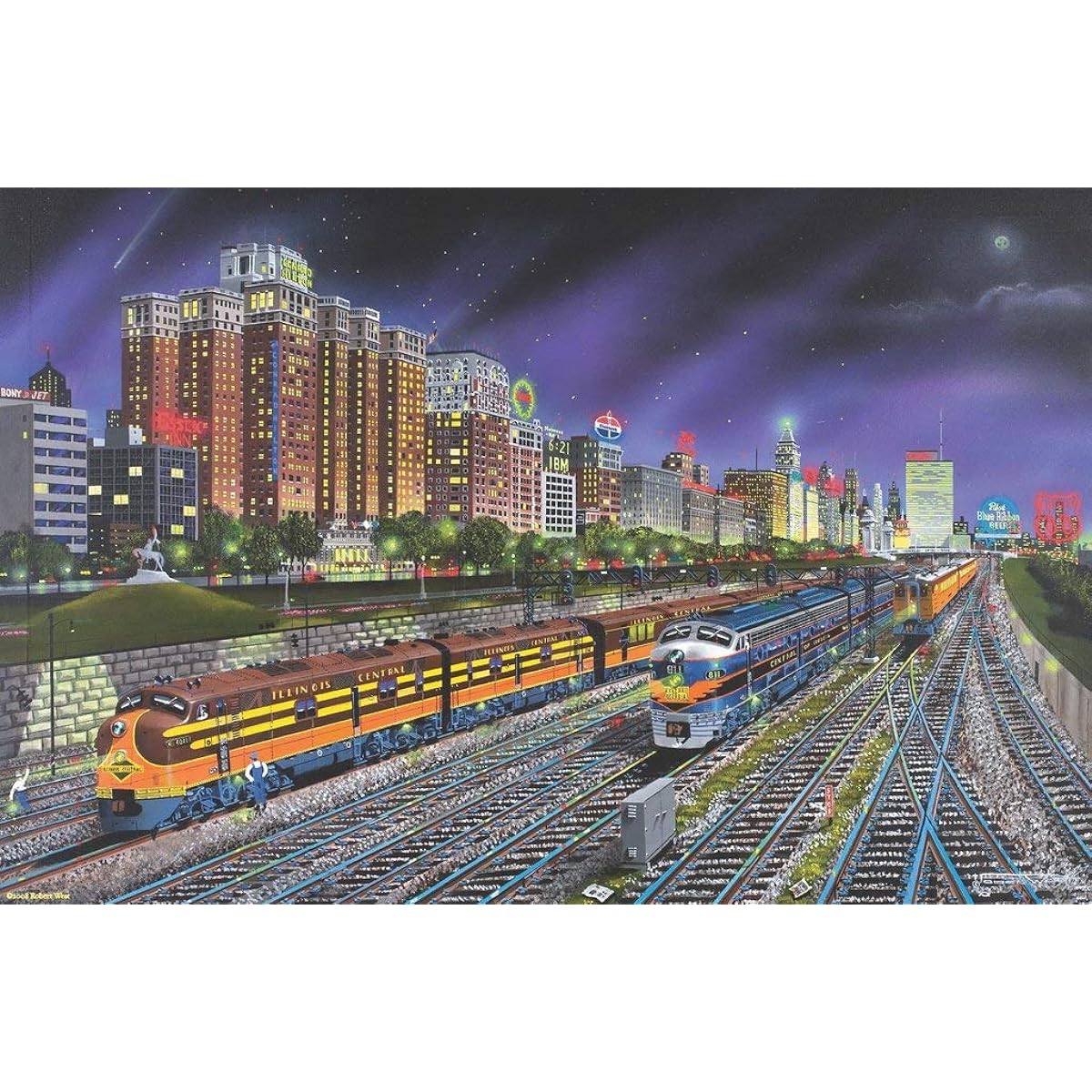 Nautilus Wooden Jigsaw Puzzle Chicago Knights 295 Piece