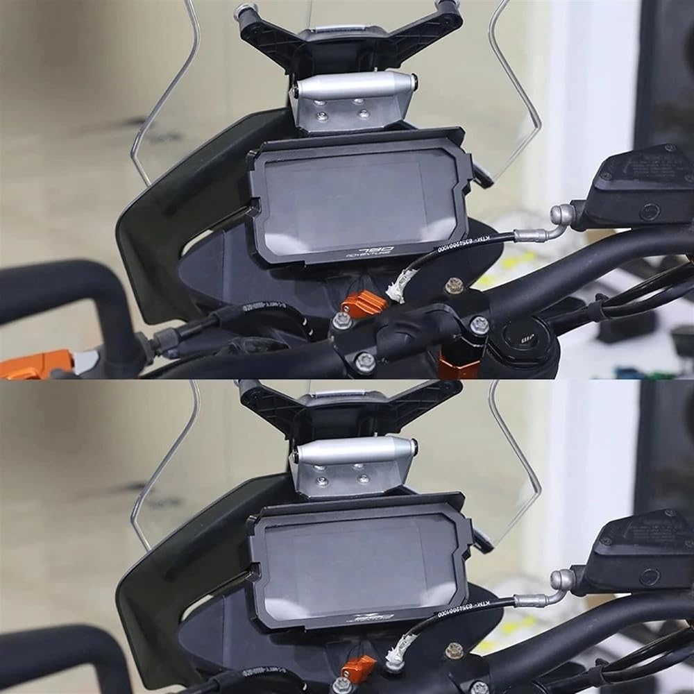 SAG 890 790 Adventure SR 19 2020 2021 2022 2023 Motorcycle 790 890 ADV TFT Anti-Theft Sun Visor Instrument Protection Sun Visor Instrument Cap (Size: Black with logo-04)