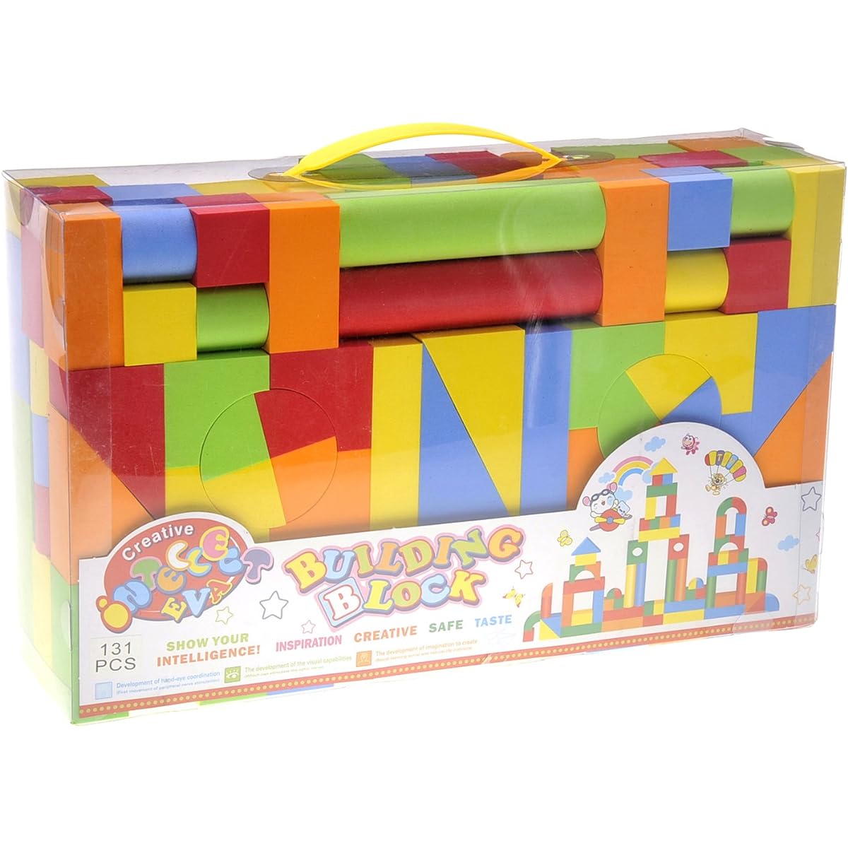 PowerTRC Creative Educational EVA Foam Building Blocks - 131 Pcs