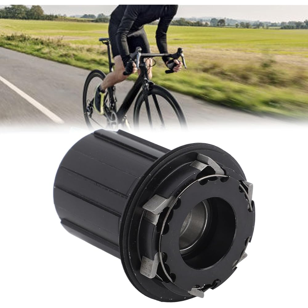 Aluminum Alloy Mountain Road Bike Cassette Body 11 Speed Freehub 2 Bearings, 72 Rings, D043 6 Claws, 8 Speed Cassette Freehub Body Compatible with 8-10 Speeds