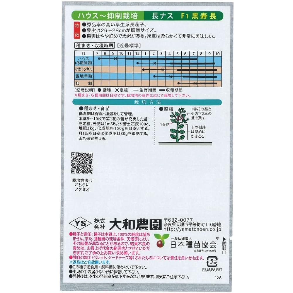 Yamato Farm Kurojucho [Eggplant/Eggplant] 20ml