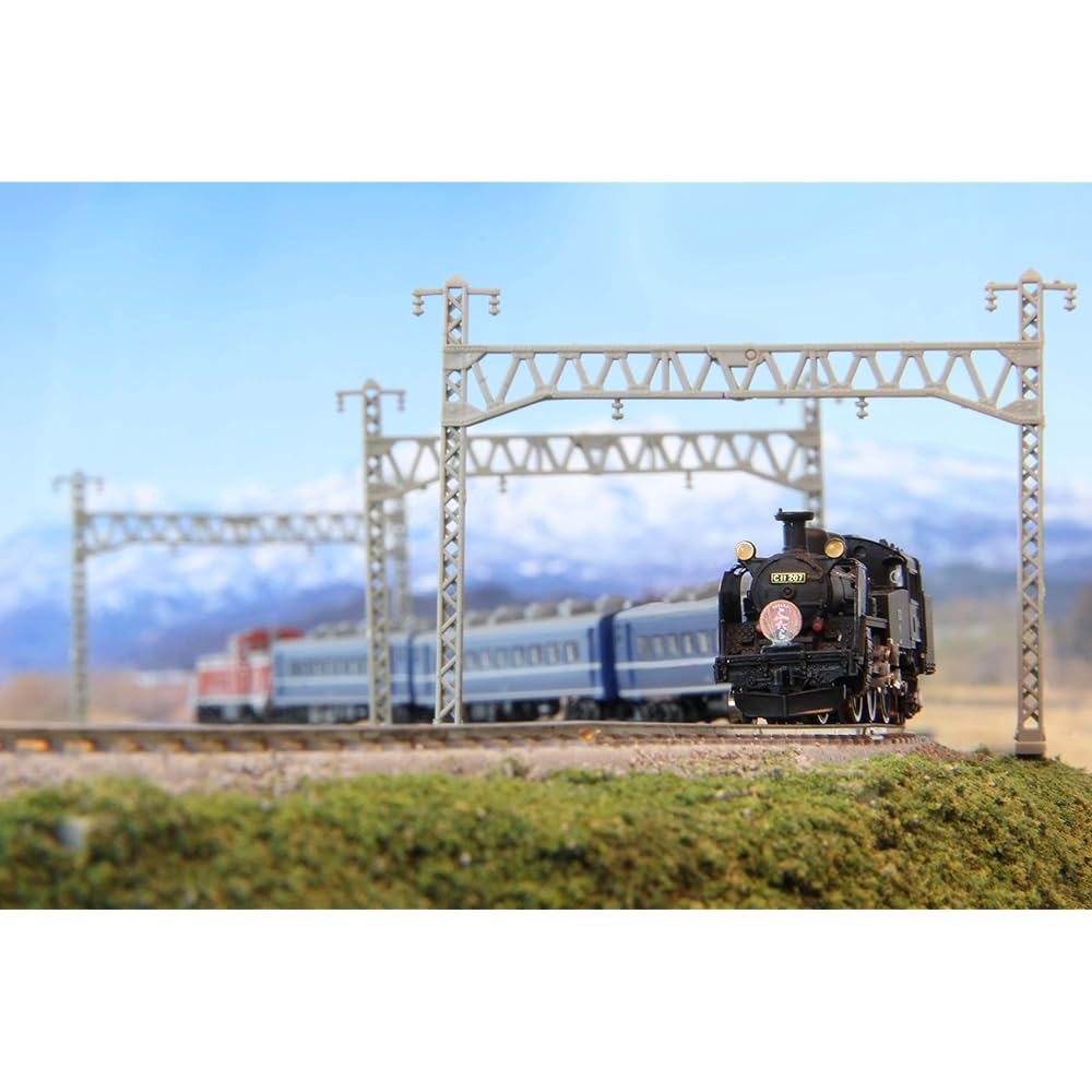 Rokuhan Z Gauge C11 Type Steam Locomotive No. 207 Tobu Railway SL "Taiki Futara" Starter Set G007-1 Railway Model Introductory Set