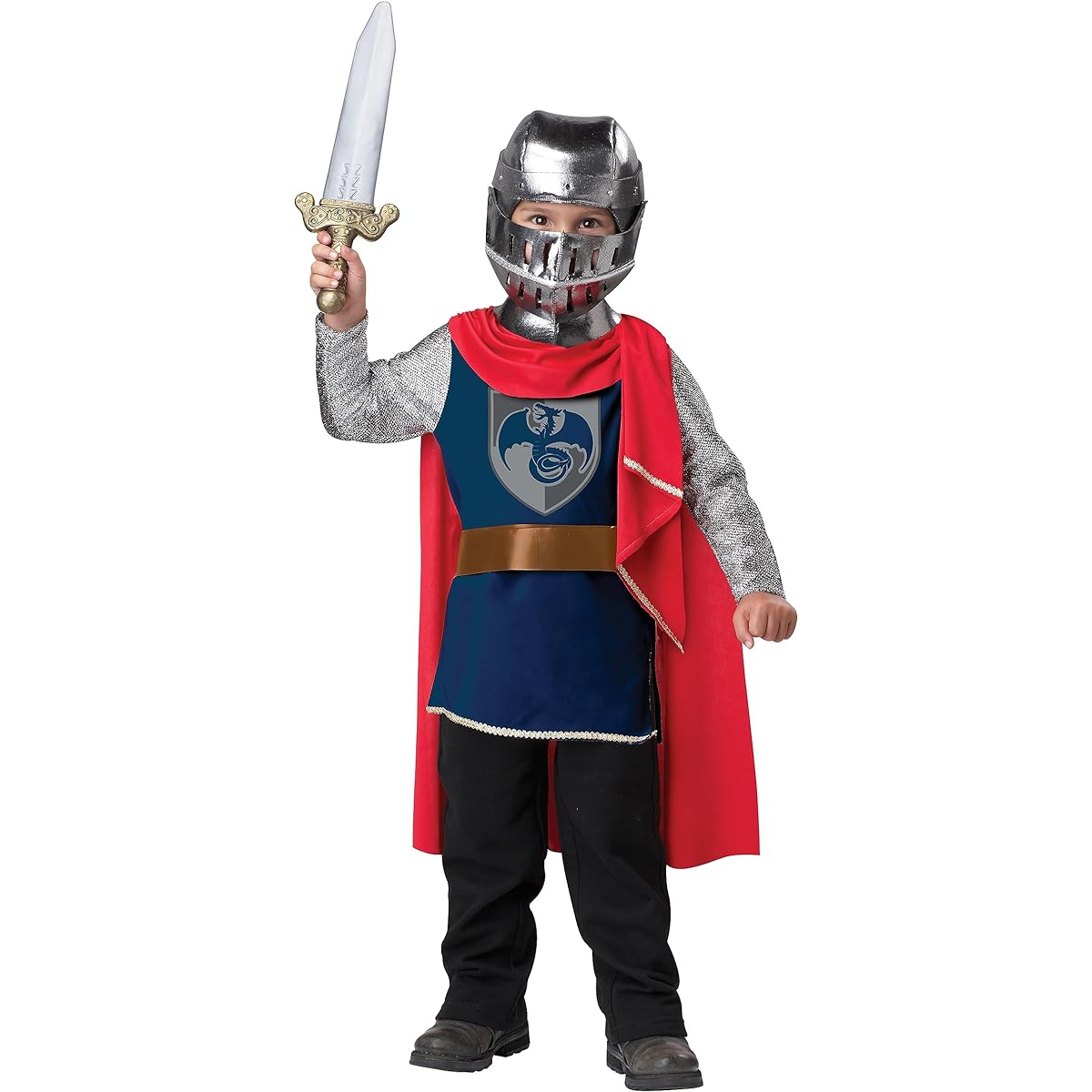 Gallant Knight Toddler Costume Gallant Knight Toddler Costume A brave knight costume for toddlers♪Halloween♪Size: 3/4