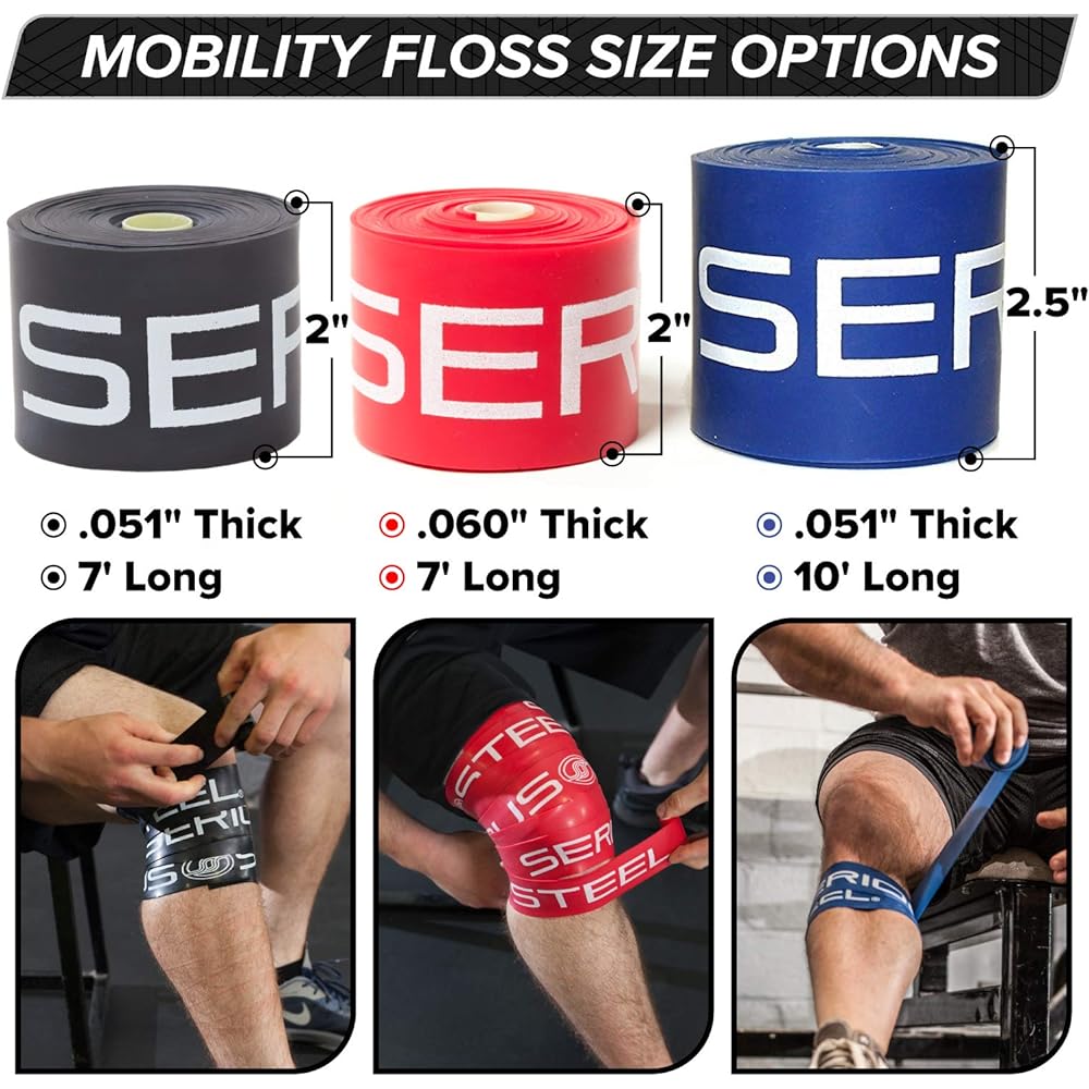 Serious Steel Mobility Compression Floss Band Pair - Red
