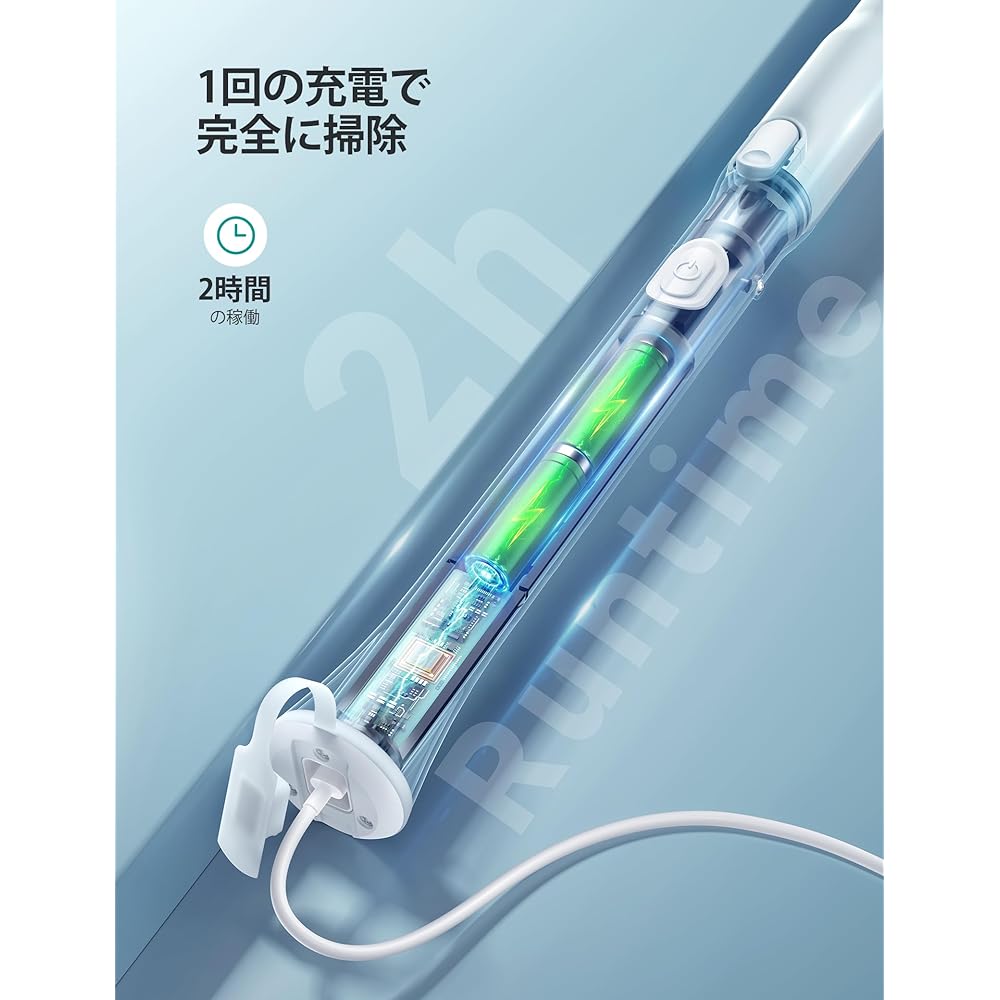 HiCOZY Bath Polisher, Deck Brush, 120 Min, Continuous Use, IPX8 Waterproof, Electric Cleaning Brush, Bath Cleaning, Brush, Polisher, Waterproof, Extendable, Rechargeable Large Capacity Battery,