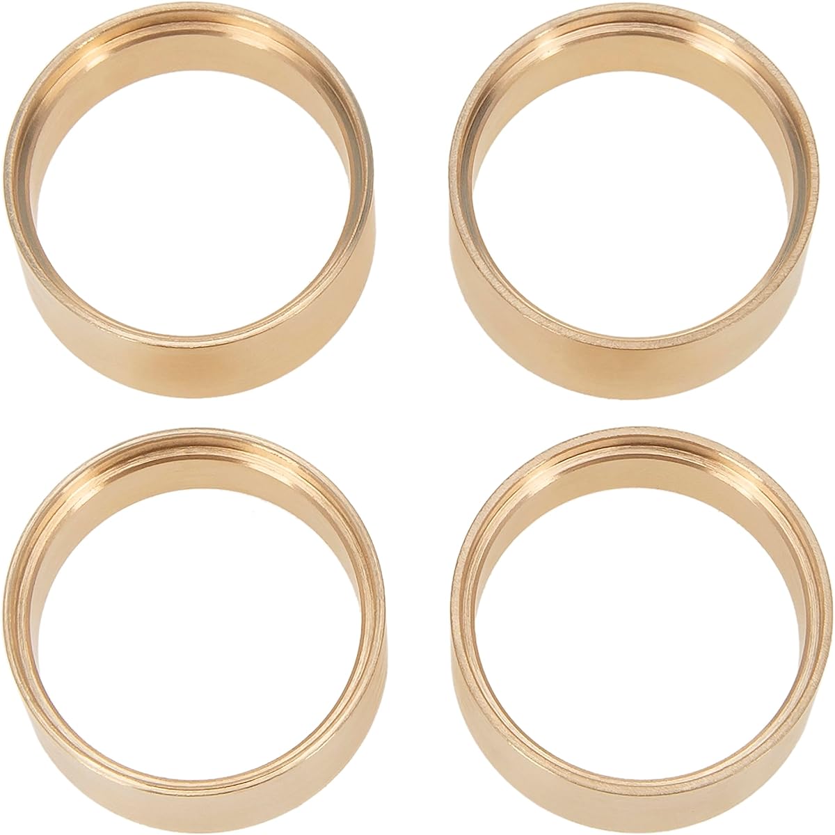DKKY RC Car Brass Wheel Ring Counterweight 1 Inch 1/18 TRX4M 1/24 SCX24 JLU C10 Upgrade Parts 4pcs