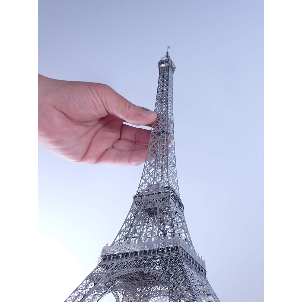 Aero Base E001 1/1000 Eiffel Tower Height 30cm Paris Stainless Steel Etched Metal Assembly Kit Interior