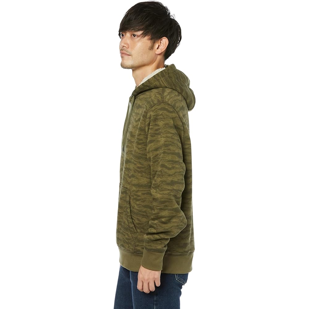 Pullover Hoodie Sherpa Lining Men's