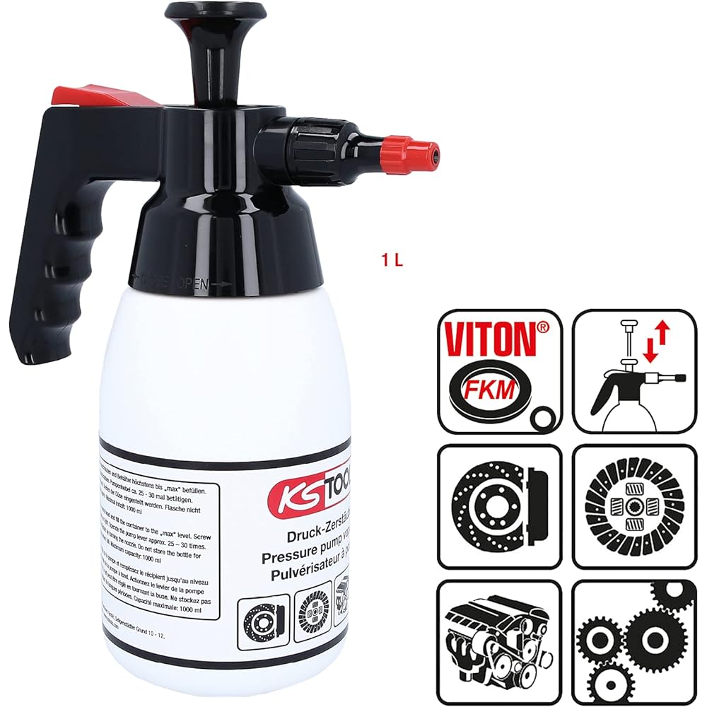 KS Tools Brake Cleaner Pump Spray Bottle 1 Liter 150.8258