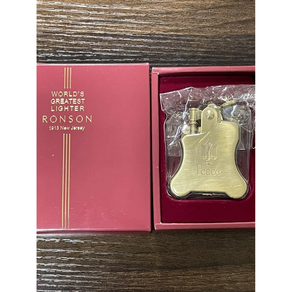 RONSON Peace GOLD Banjo 1927 Limited Edition Ronson Peace Gold Banjo Oil Lighter WORLD' GREATEST LIGHTER