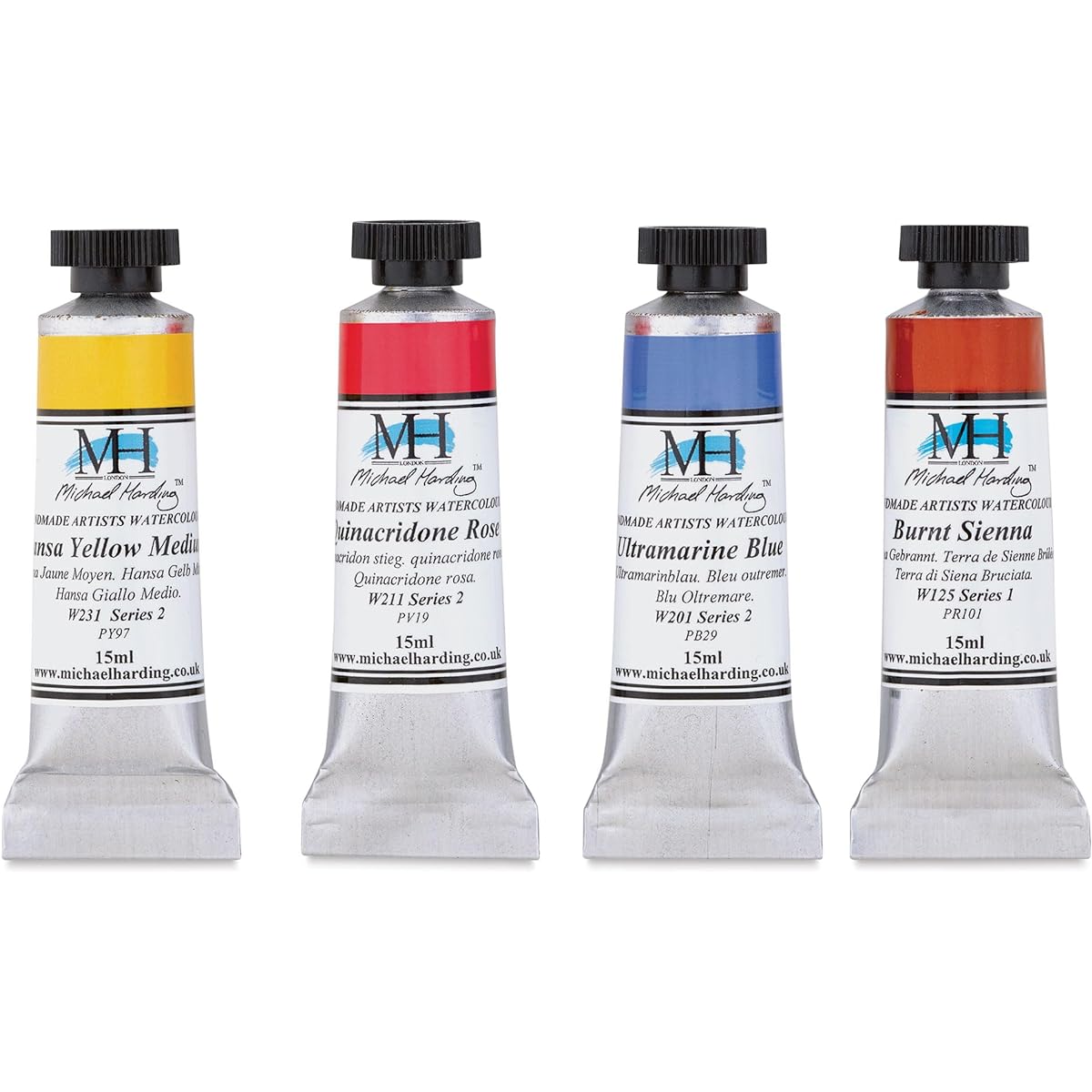 Michael Harding Professional Watercolour Paint - 15ml Tube (Quinacridone Rose)