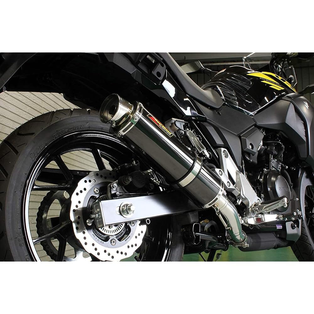 Realspeed Suzuki V Strom 250/ABS (2BK-DS11A) Bike Muffler Cougar Stainless Steel Black Color Muffler V-Strom250ｰABS RSP-CGA-401