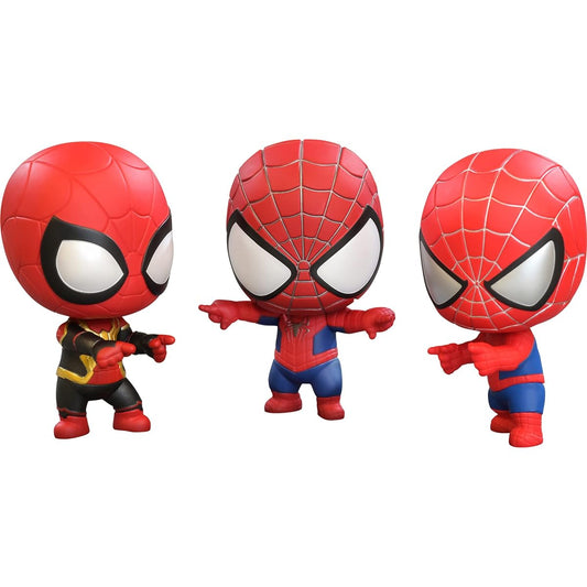 Hot Toys Cosbi Spider-Man: No Way Home Spider-Man (Set of 3) Non-Scale Figures Red Height Approx. 8 cm each CBX056