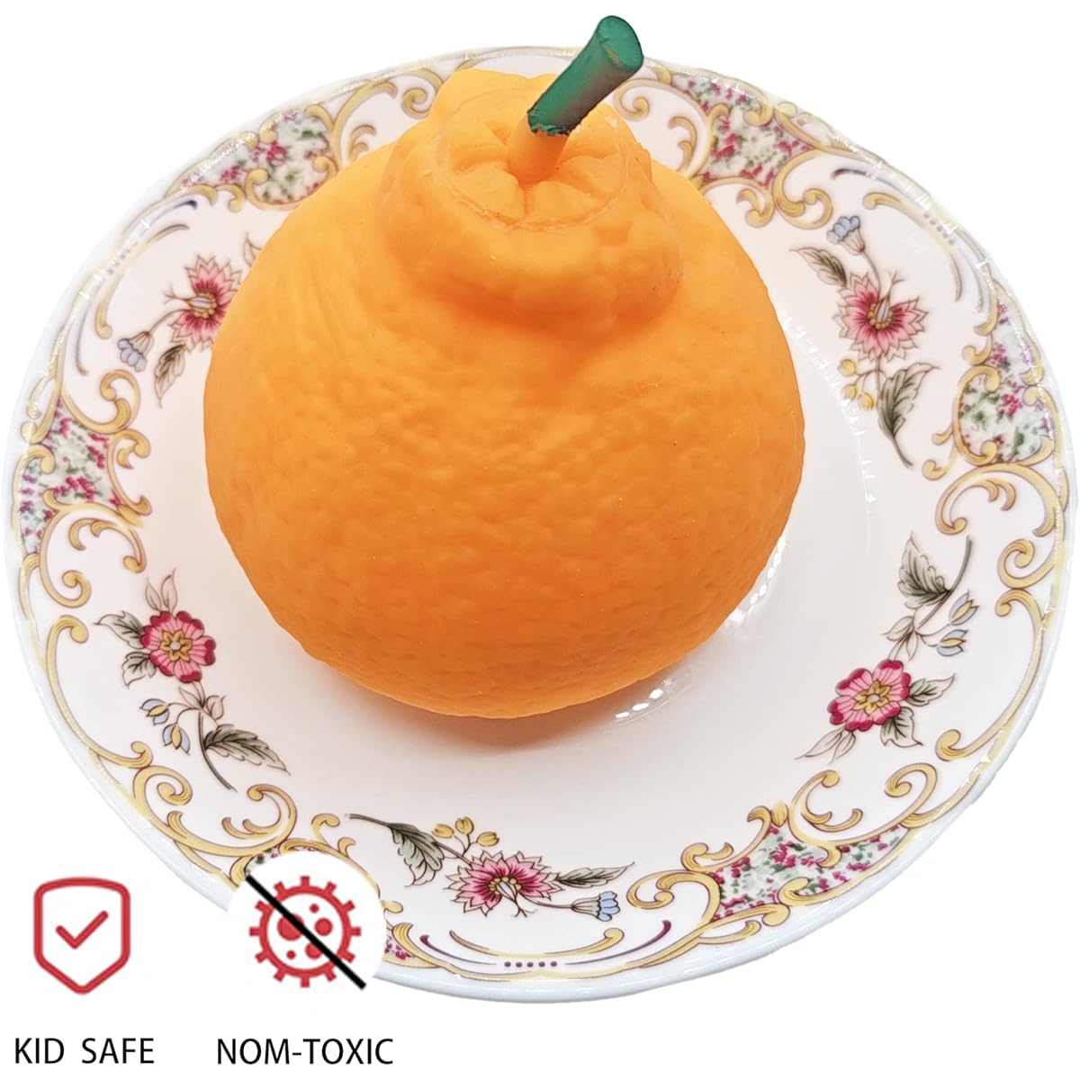 Orange Squishy Orange Stress Balls Lifelike Toys Stress Relief Bun Toys for Halloween Projects Squishy for Kids and Adults Sensory Toys for Autism Office Christmas Present Gifts