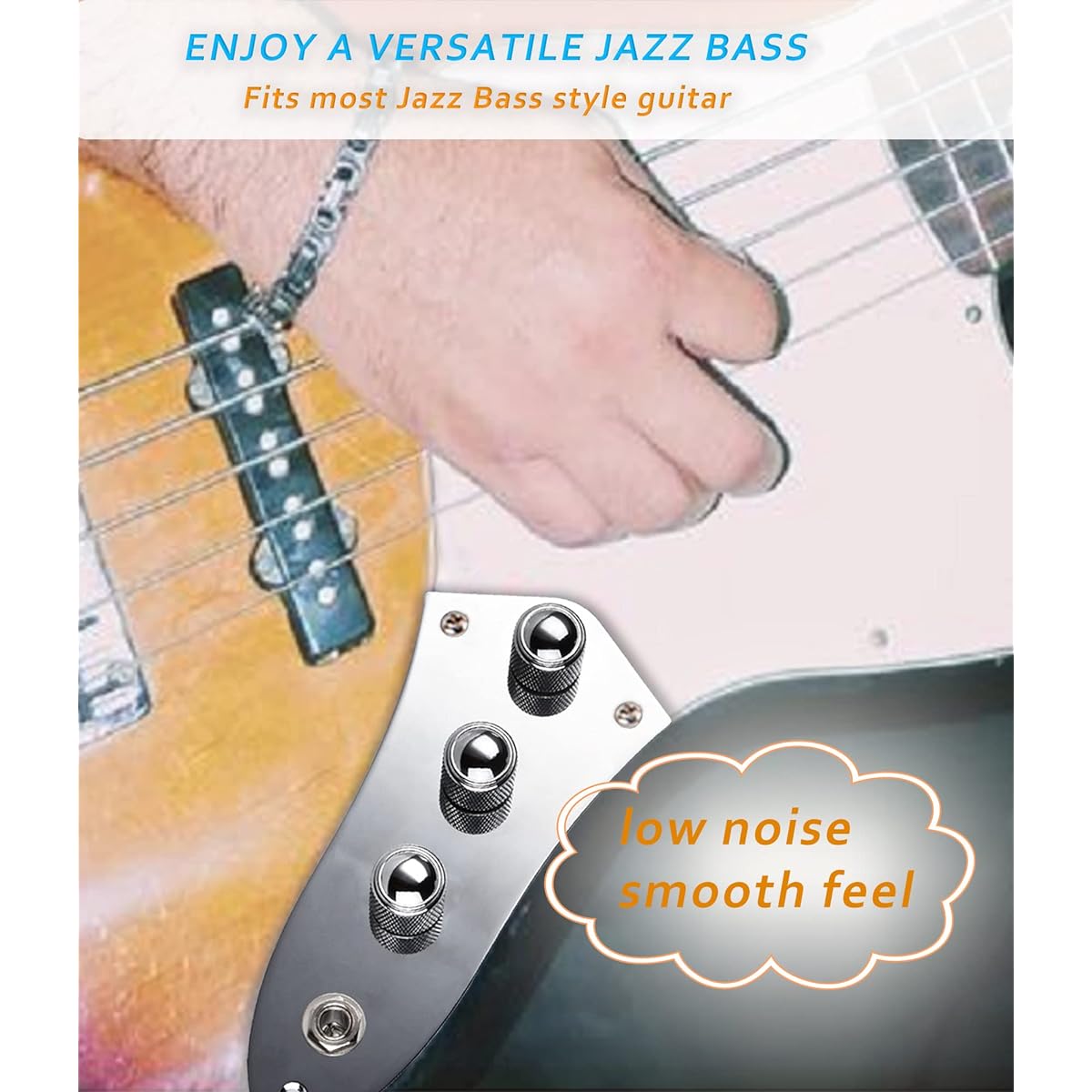 LAMSAM Jazz Bass Control Plate