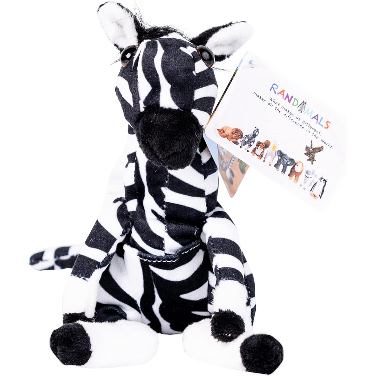 Randimals Randimini Collection Zangaroo Zebra Kangaroo Floppy Plush Toy 6.5 Inch Soft and Cuddly Premium Quality Hybrid Animal Friend Encourages Adventure and Imagination
