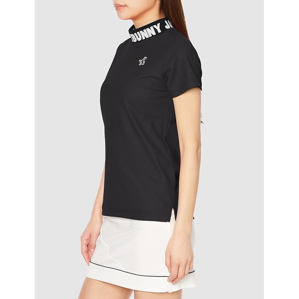 [Jack Bunny] Women's Short Sleeve High Neck Shirt (Stretchy/Honeycomb Mesh) / Golf / 263-3167344