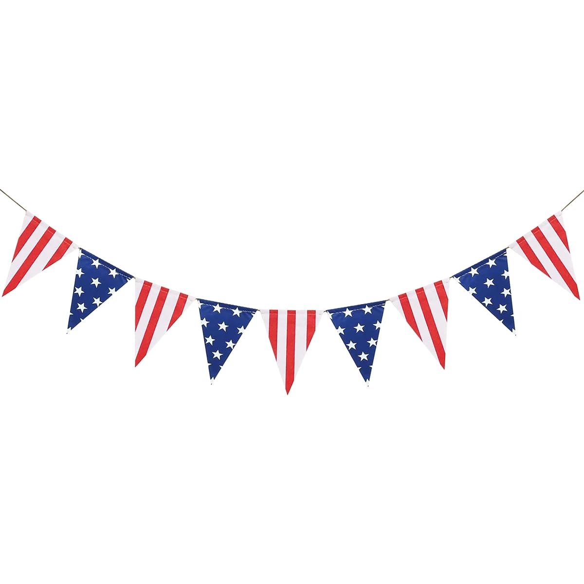 FAKTEEN American Stars and Stripes Flag Decoration USA Triangle Banner Patriotic Party Decorations 4th of July Independence Day Party Supplies