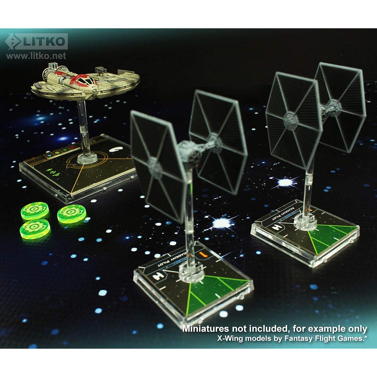 LITKO Space Fighter 2nd Edition Tokens | Compatible with Star Wars: X-Wing Miniatures Game | 10 Pack (Count Tokens)