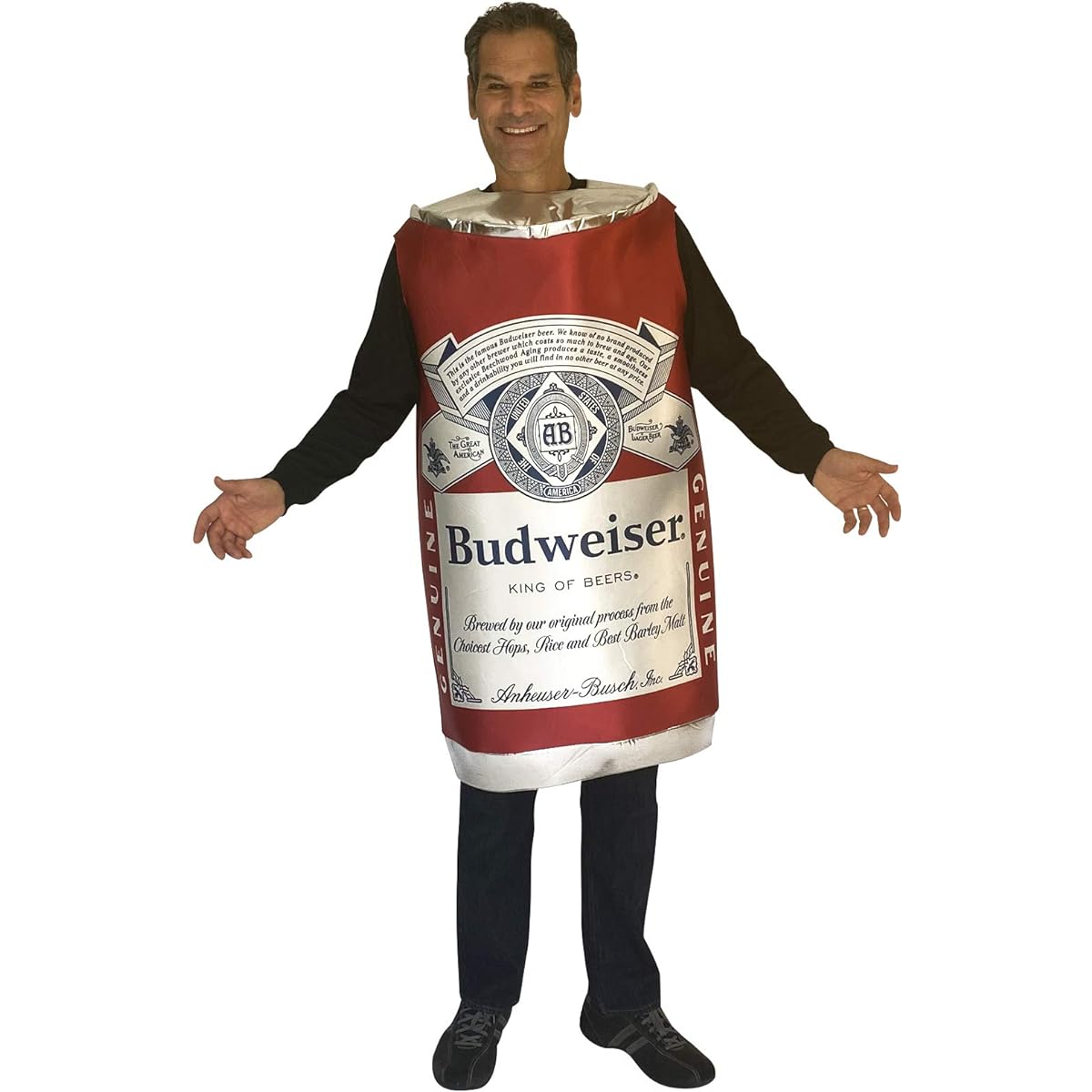 Rasta Imposta Budweiser Vintage Beer Can Costume Uni Design 21+
