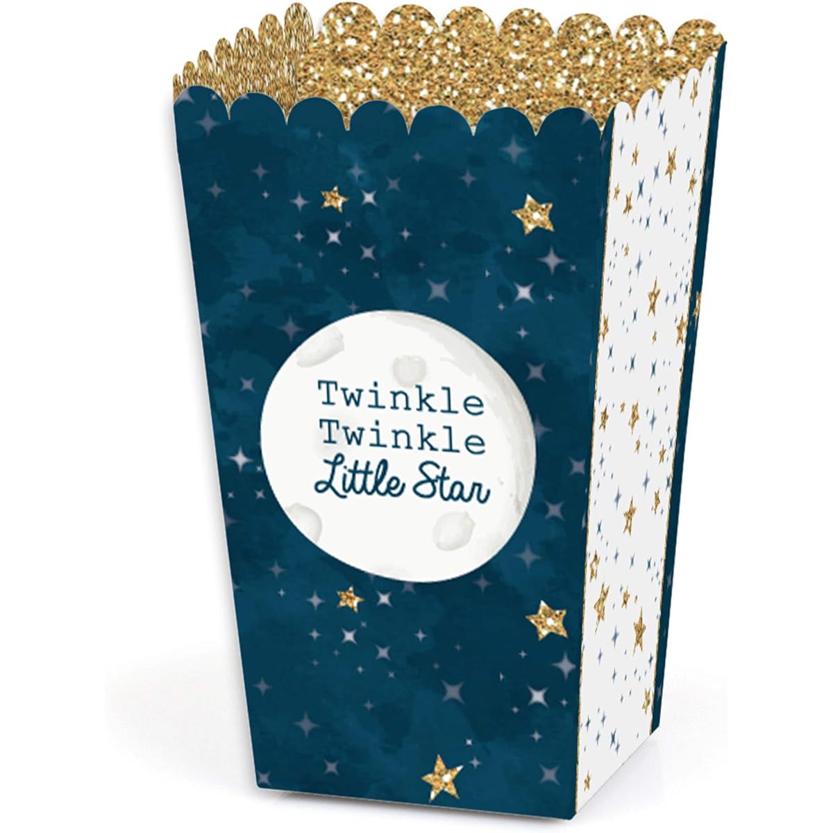 Big Dot of Happiness Twinkle Little Star - Baby Shower and Birthday Party Favor Popcorn Treat Boxes - Set of 12