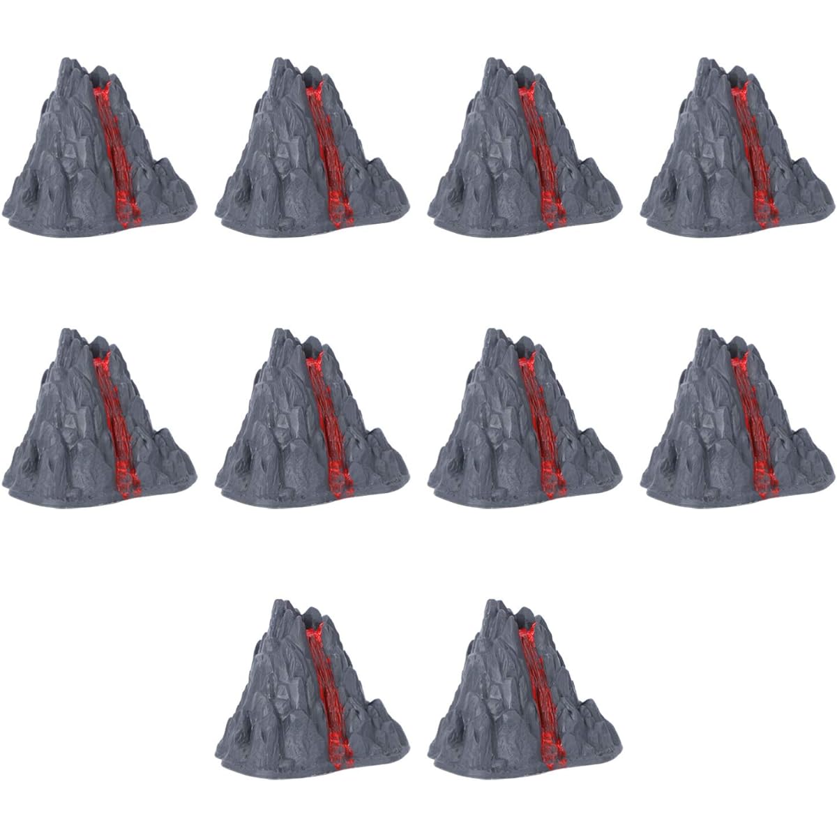 Toyvian 10 Pieces Volcano Toy Volcano Kit Volcano Toy Birthday Party Supplies Volcano Eruption Model