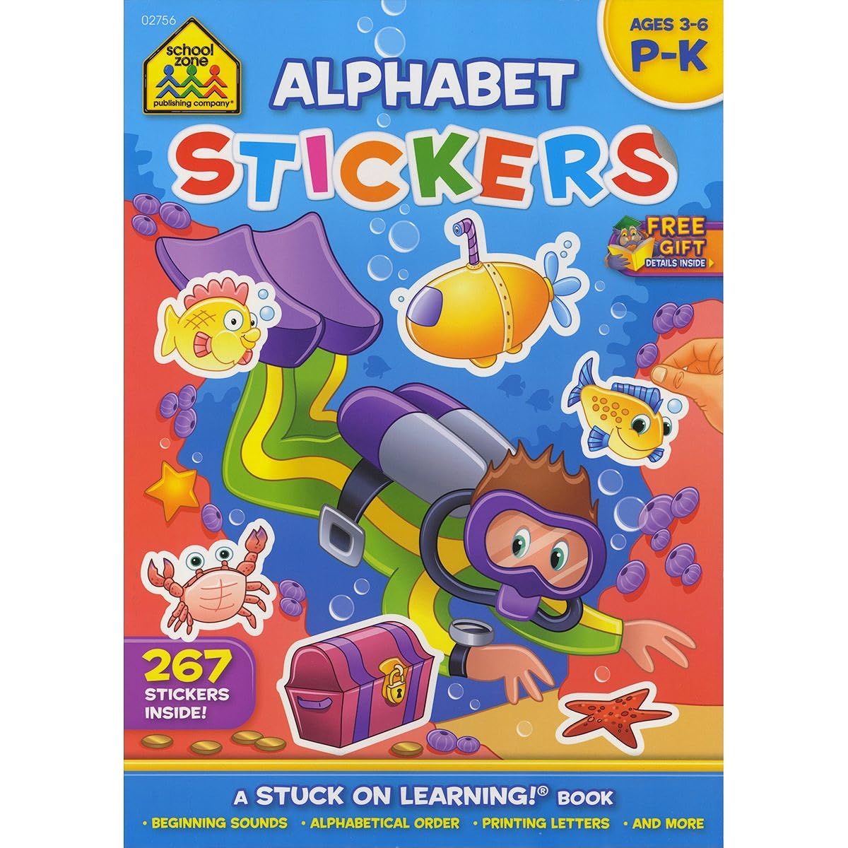 sticker book alphabet fun