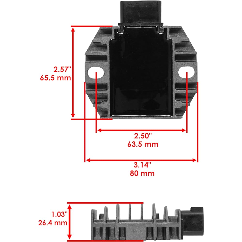 Caltric Stator and Regulator Rectifier with Gasket Compatible with Yamaha Grizzly 600 Yfm600 1999 2000 2001