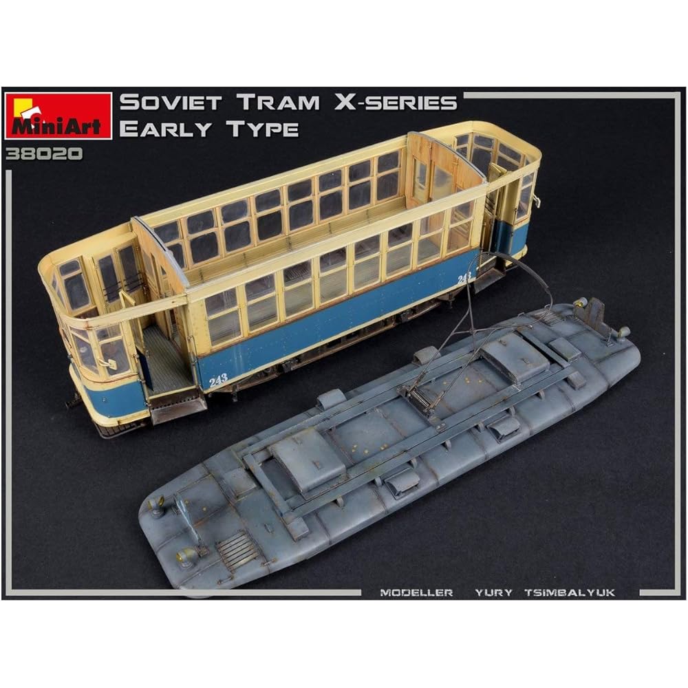 Miniart 1/35 Soviet Tram X Series Early Model Plastic Model MA38020