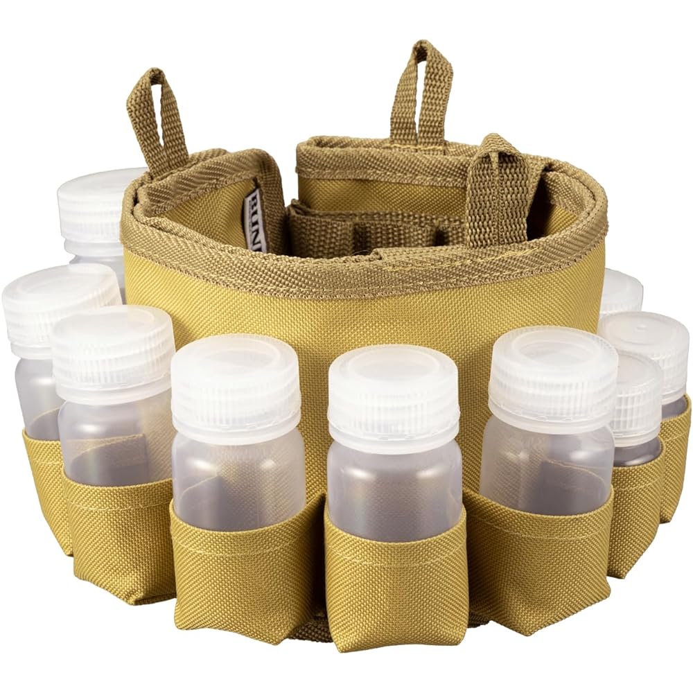 BUNDOK Seasoning Case BD-917 with Bottle Container Spice Kitchen Paper Holder Included