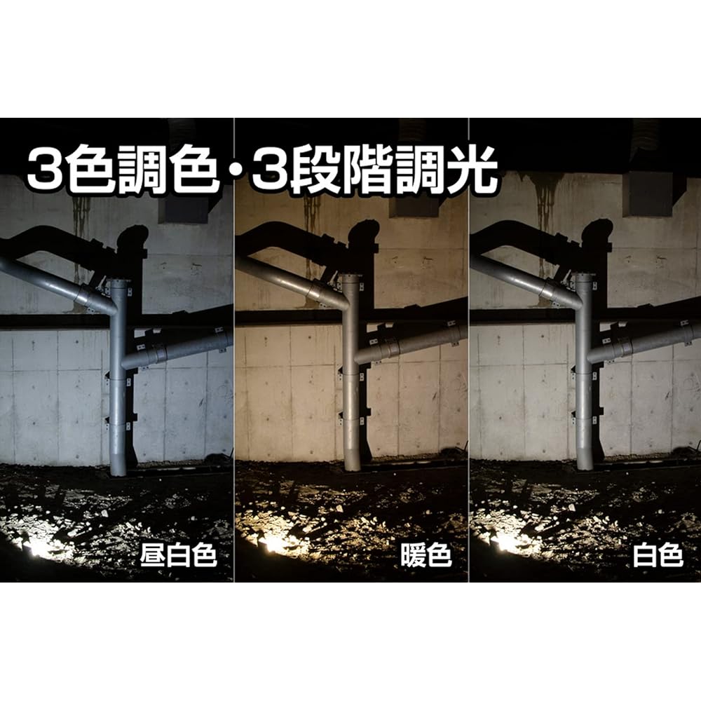 GENTOS GZ-316 Floodlight LED Work Light USB Rechargeable [1200 Lumens of Brightness/8 Hours of Practical Lighting/Dust Resistant/Water Resistant] Uses Dedicated Rechargeable Battery Gantz GZ-316