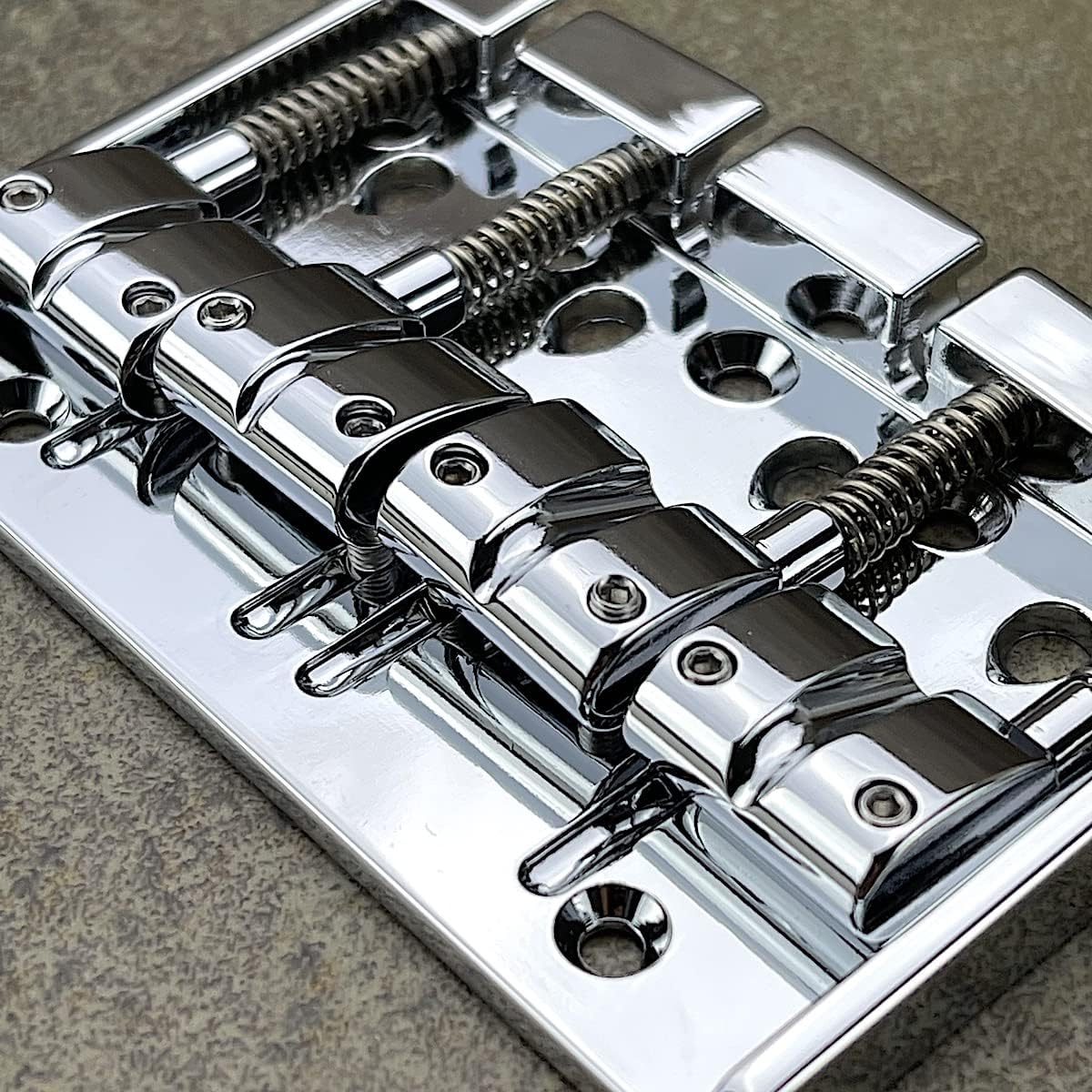 Gotoh Multitone Series Bass Bridge - 4 Strings - Chrome - 404BO-4CS