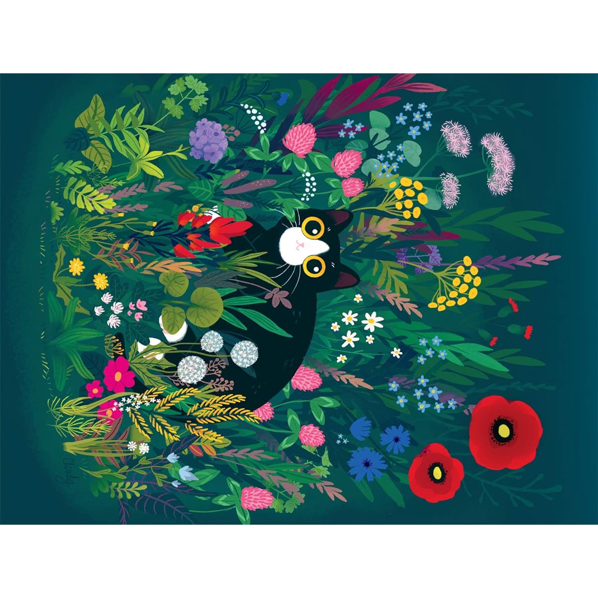 Buffalo Games Jigsaw Puzzle Summer Cat 750 Piece