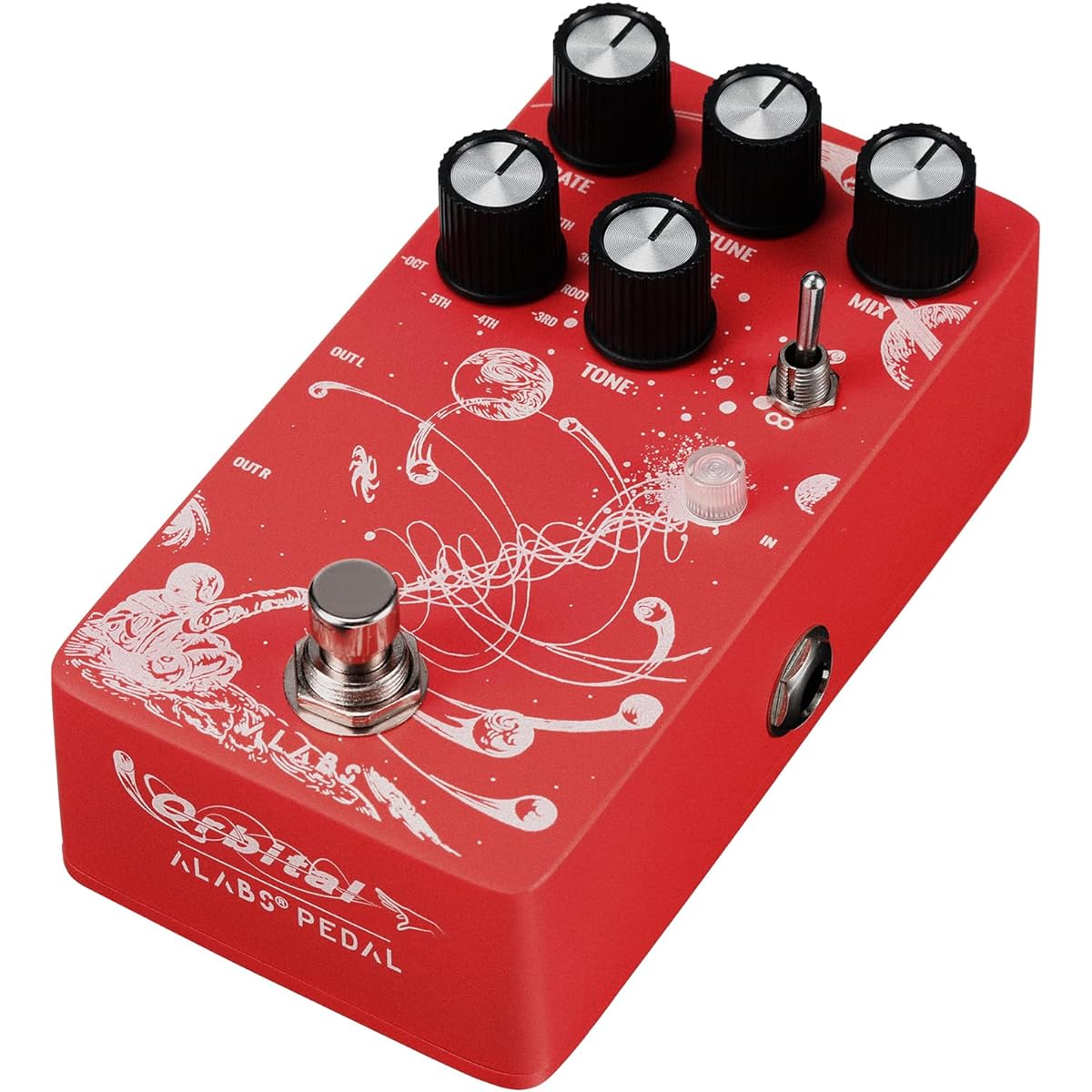 ALABS Octave Guitar Effector Pedal 9 Modes Octave Pitch Shifter Pedal (ORBITAL)