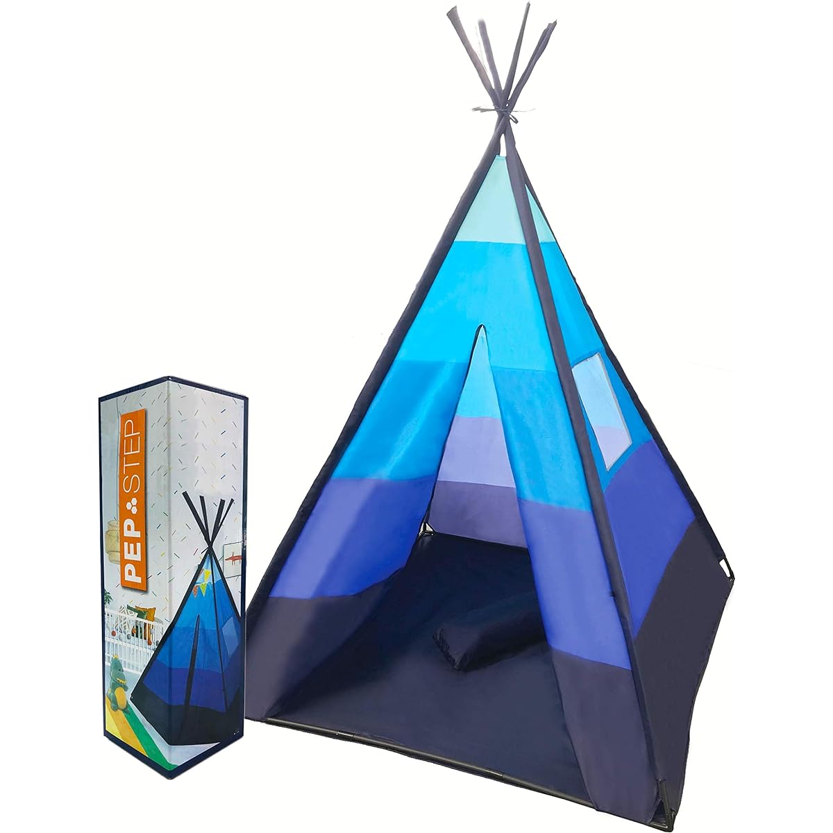 Teepee Tent for Kids | Tepee Play Tent Indoor and Outdoor Portable | Play Tent for Boy and Girls | Childrens Pop Up Tee Pee Playhouse Fort | Carry Case Included | Child Safety Test Lab CPSC Certified 141［並行輸入］
