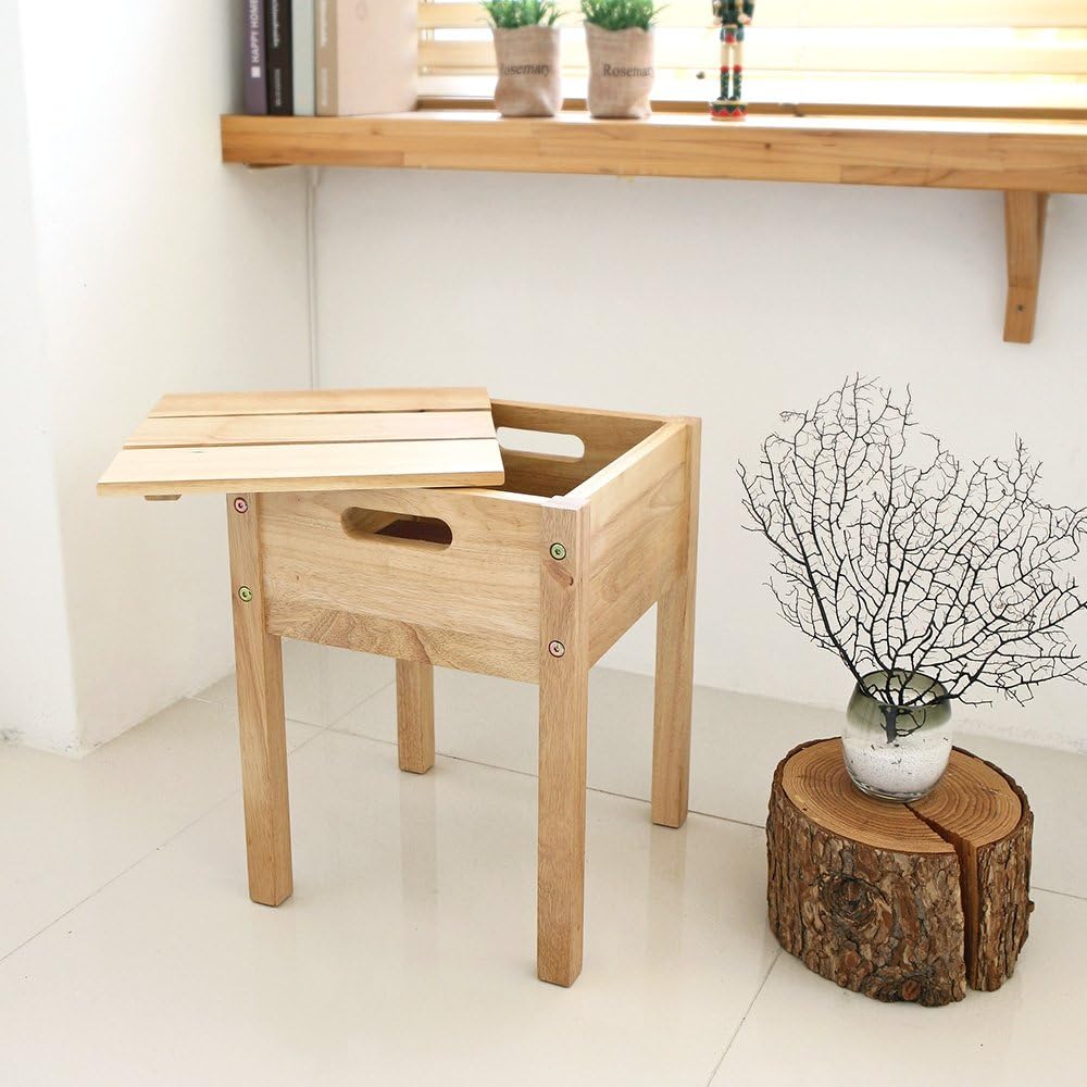 Room and Home Log Storage Stool 32 X 32 X 42cm