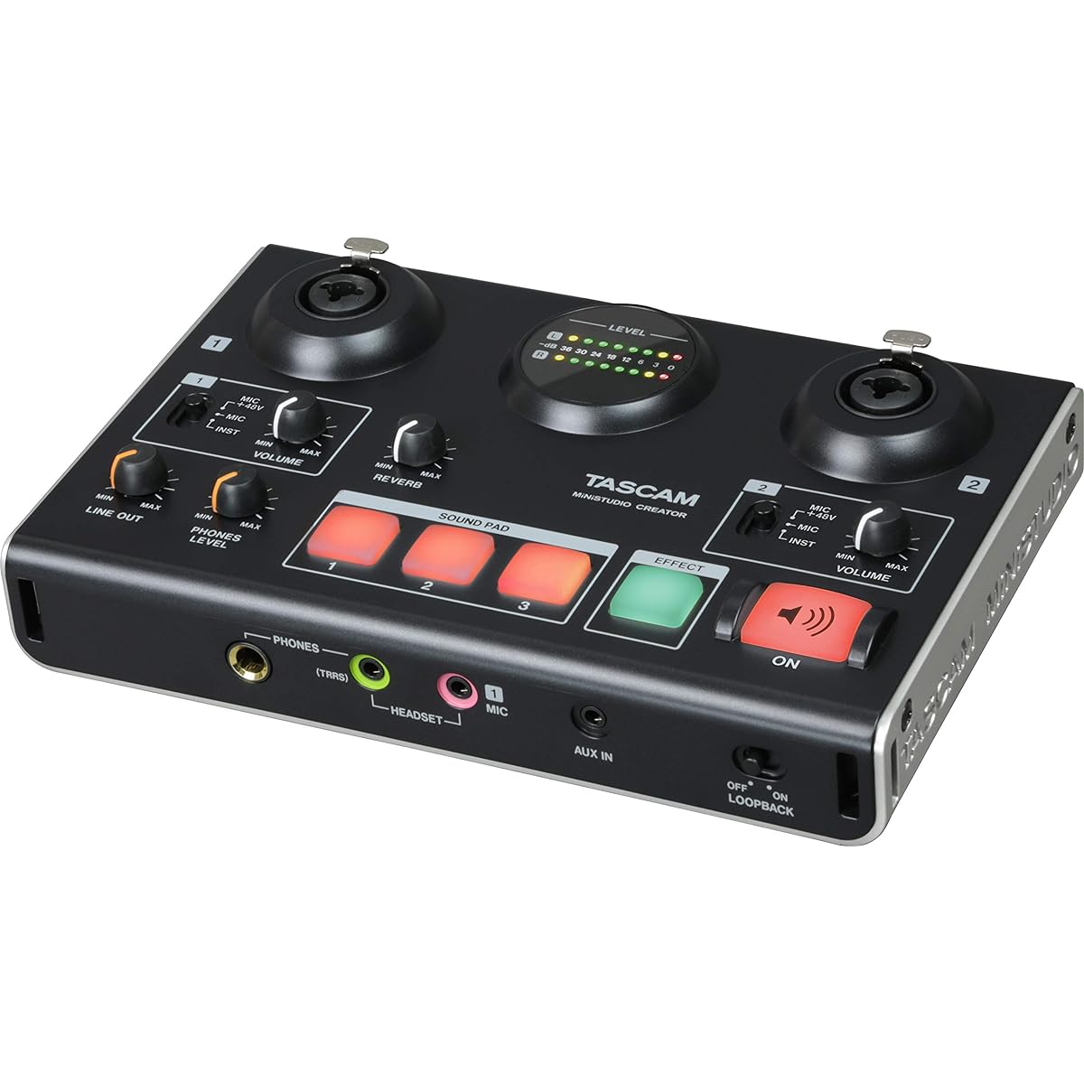 TASCAM MiNiSTUDIO CREATOR US-42B Podcast Voice Effect Reverb Sound Effect Playback Youtube Distribution Equipment Mixer Game Live Karaoke