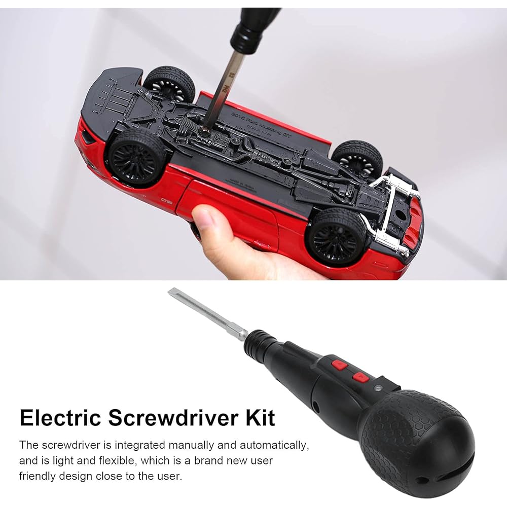 Electric Screwdriver Kit Integrated USB Rechargeable Screwdriver Mini Portable Power Drill Support CWCCW with LED Light 10W 280RPM 3.6VDC Industrial Tools XZ11048 USB Rechargeable Manual Electric Screwdriver Forward Reverse Screwdriver
