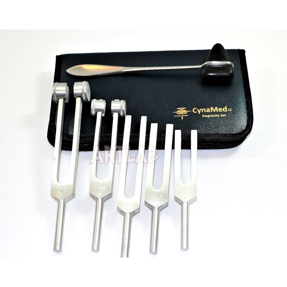 Tuning Fork C128 C 512 C256 C1024 Reflex Percussion Taylor Hammer Penlight Set of 6 (Name)