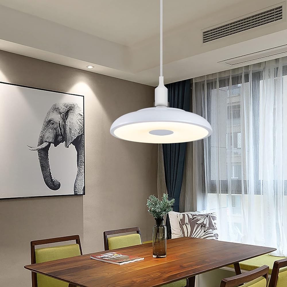 Pendant light with remote control, built-in Bluetooth speaker, dimming, toning, LED, 4 tatami mats, 6 tatami mats, lighting fixture, Scandinavian style, dining table, kitchen, entryway, with night light function