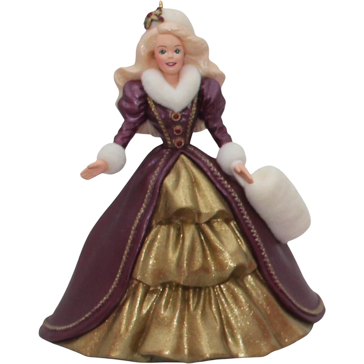 Keepsake Ornament, Holiday Barbie, Collector's Series, Handmade, Dated 1996, Sculpted by Patricia Andrews, Fourth in the Holiday Barbie Ornament series. by Hallmark